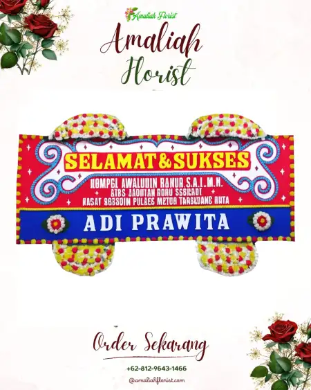 Papan Bunga Ucapan Selamat Gollo